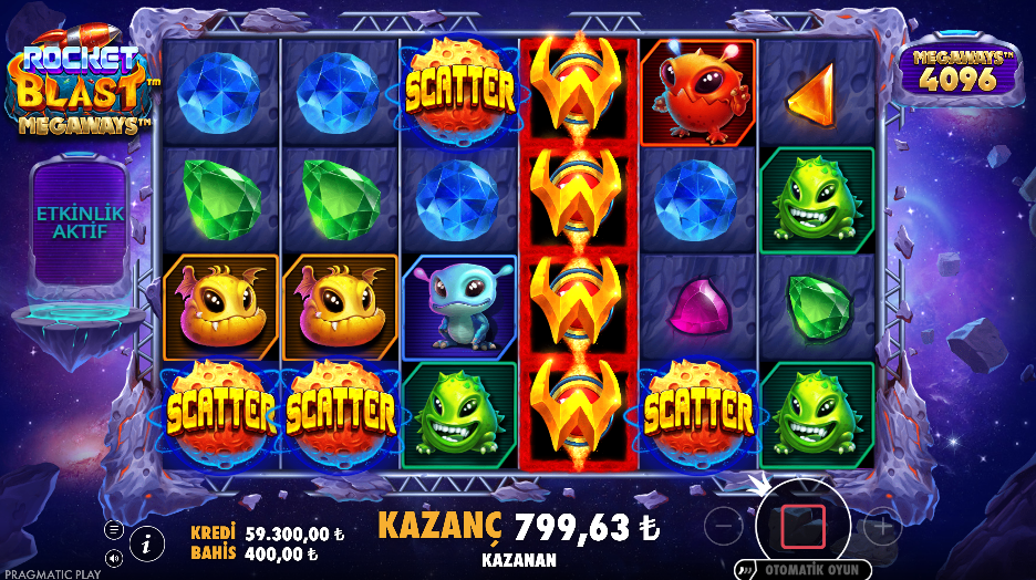 Rocket Blast Megaways Gameplay