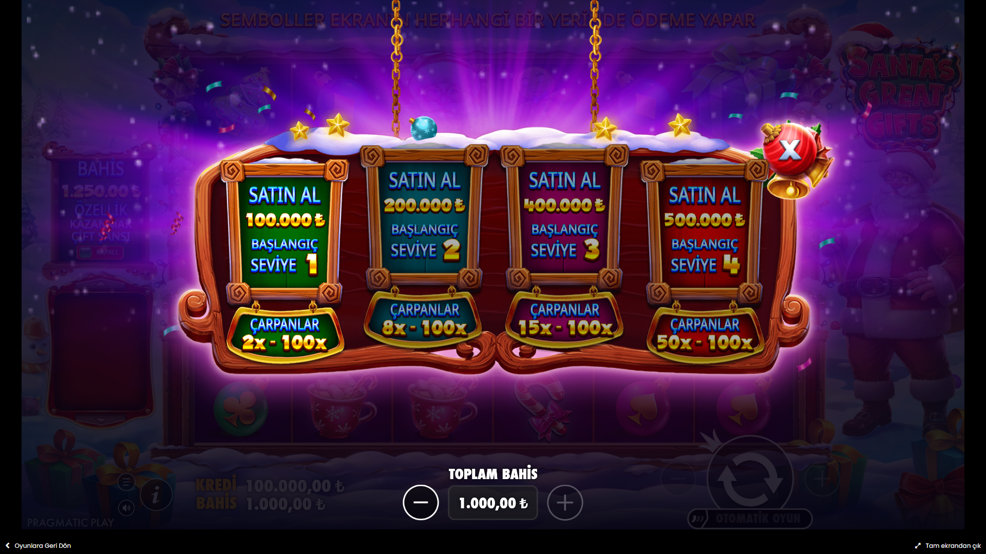 Santa's Great Gifts Bonus