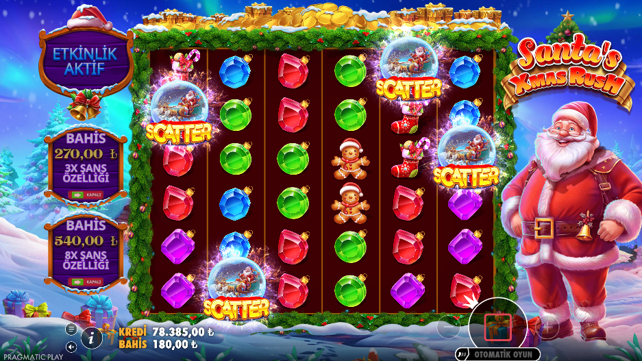 Santa's Xmas Rush Gameplay