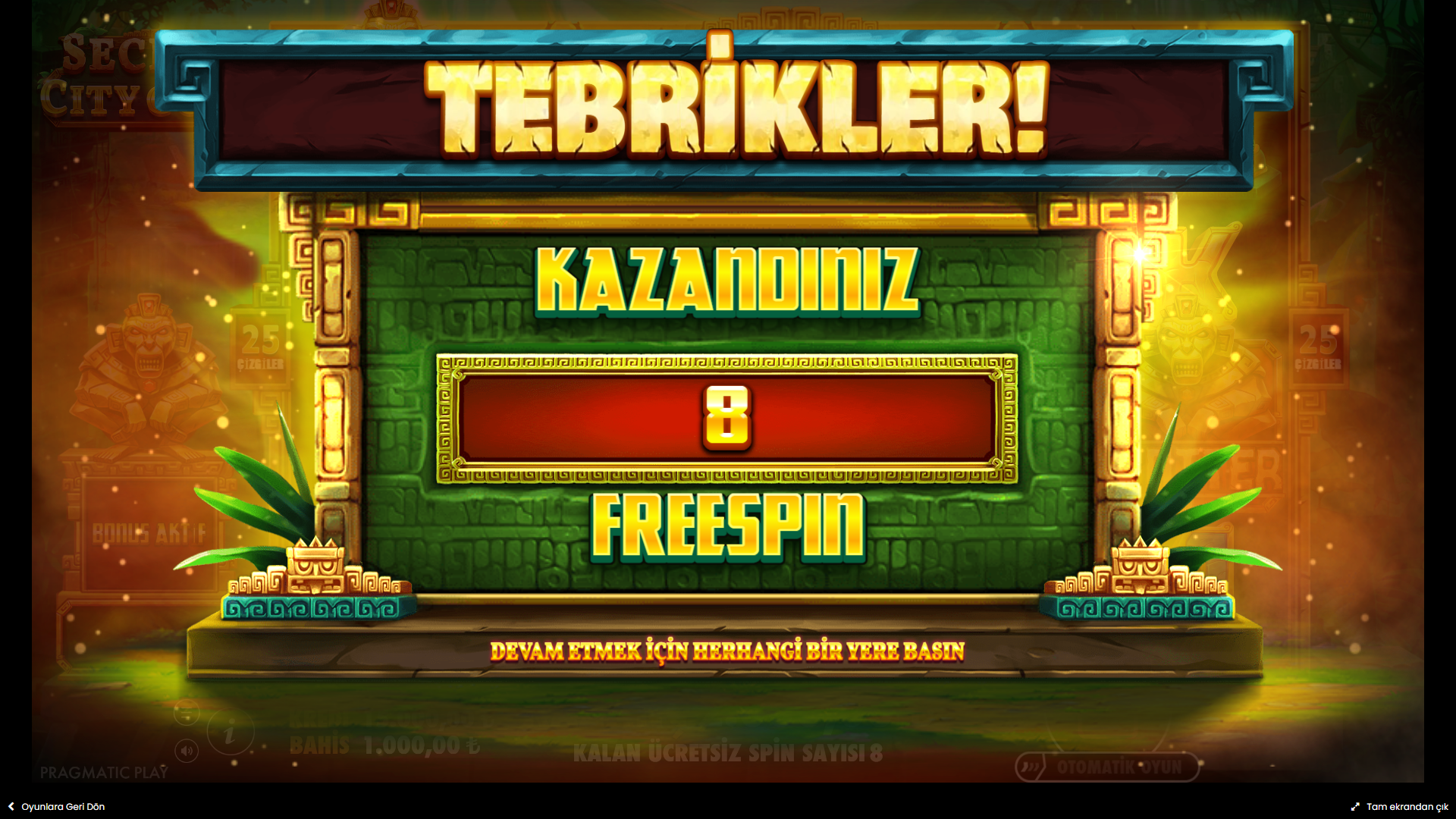 Secret City Gold Bonus