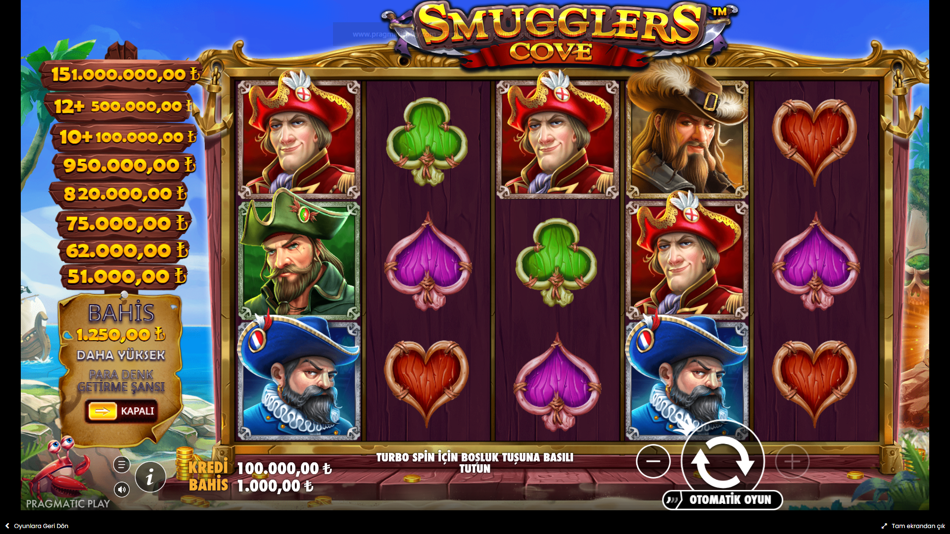 Smuggler's Cove Gameplay