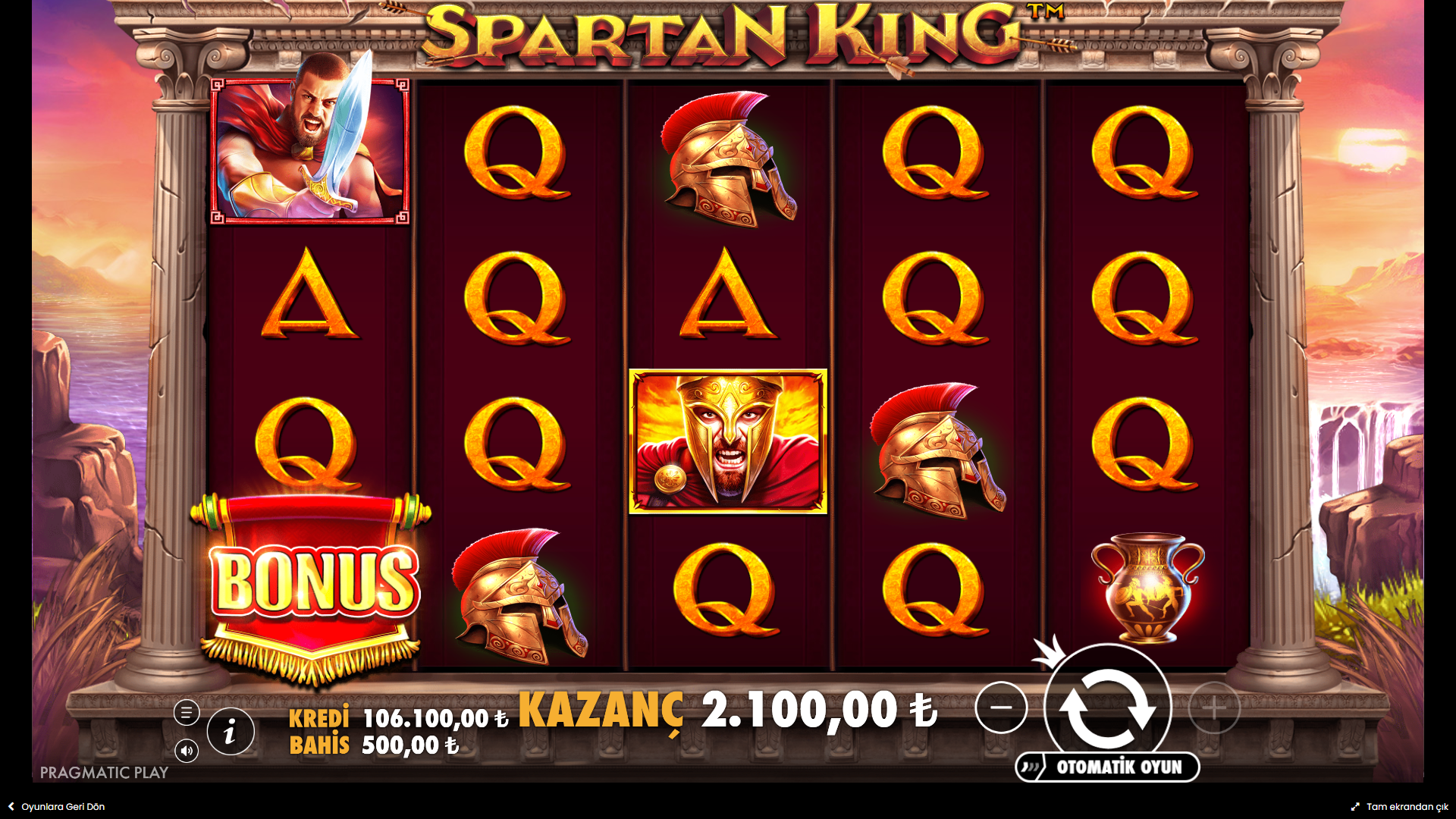 Spartan King Bonus