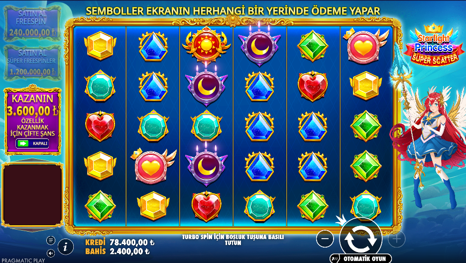 Starlight Princess Super Scatter Gameplay