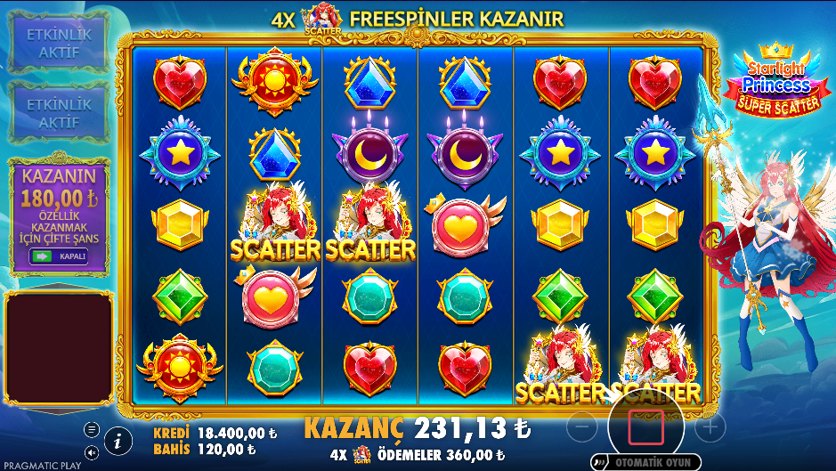 Starlight Princess Super Scatter Bonus