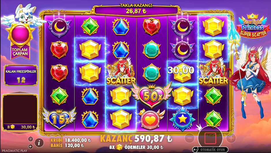 Starlight Princess Super Scatter Bonus