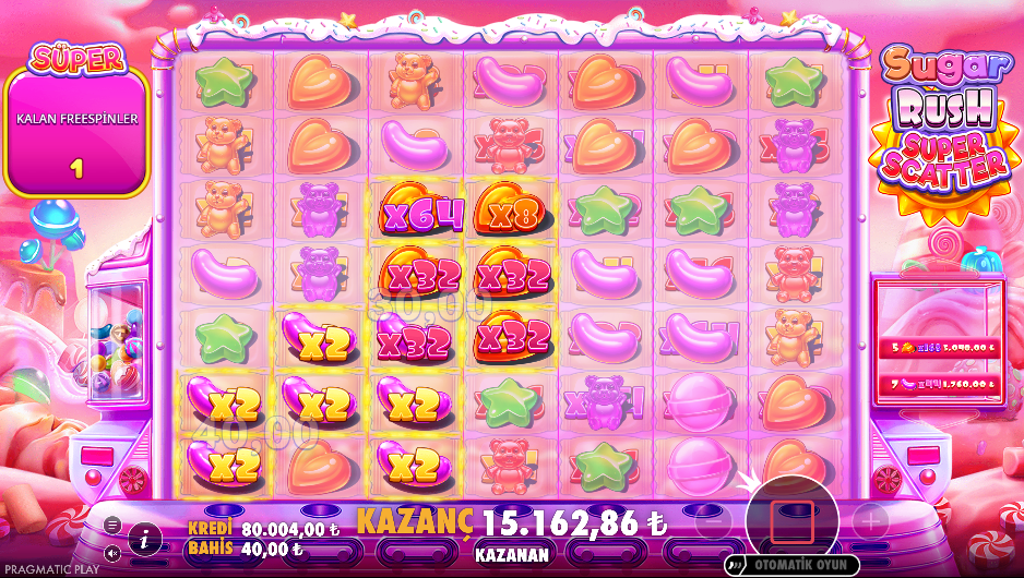 Sugar Rush Super Scatter Bonus