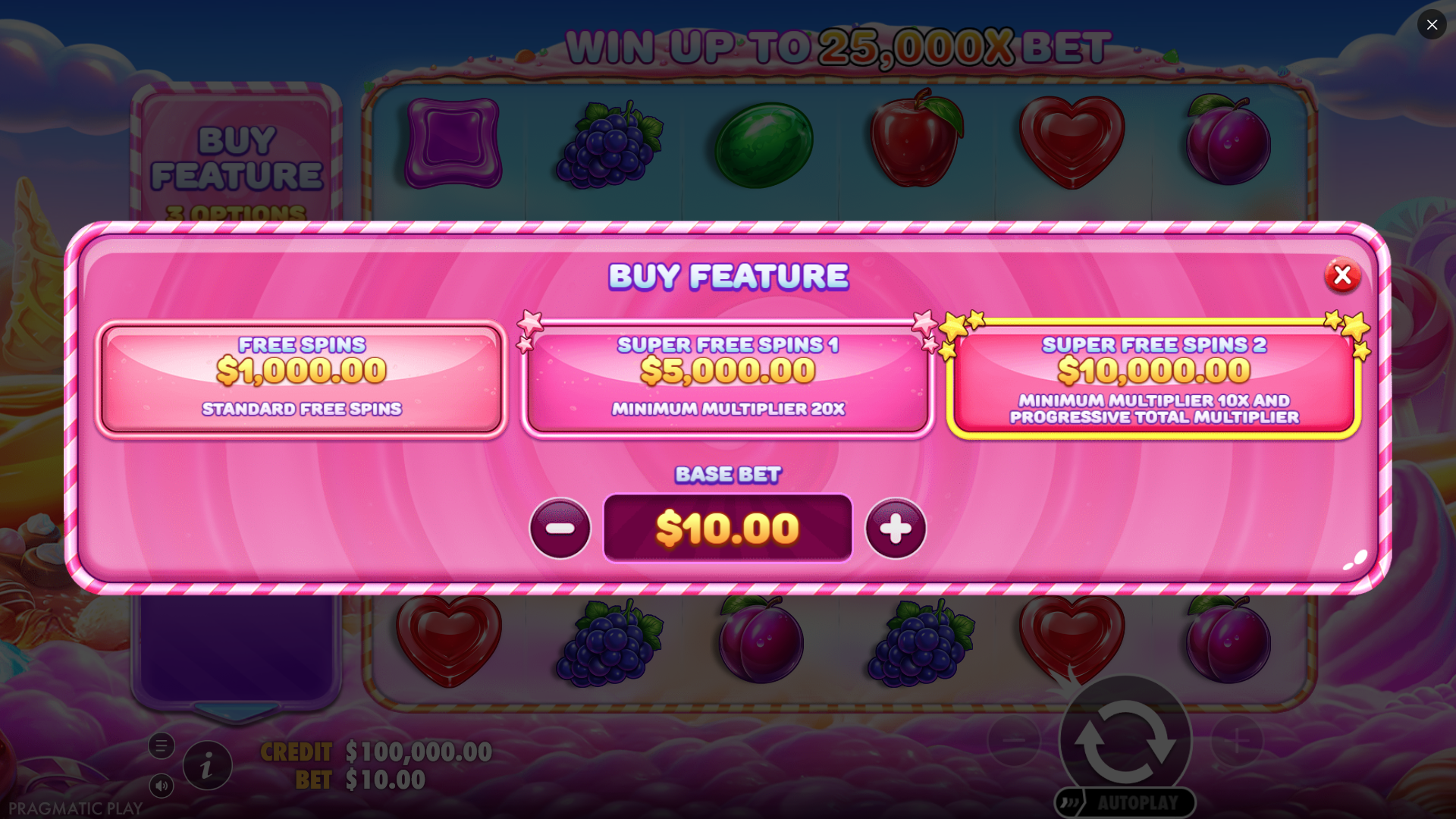 Sweet Bonanza 2500 Bonus