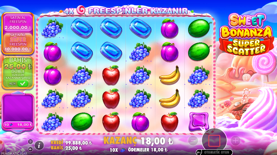 Sweet Bonanza Super Scatter Gameplay