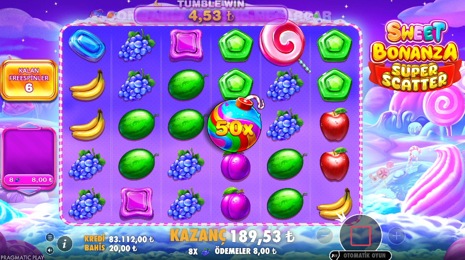 Sweet Bonanza Super Scatter Bonus