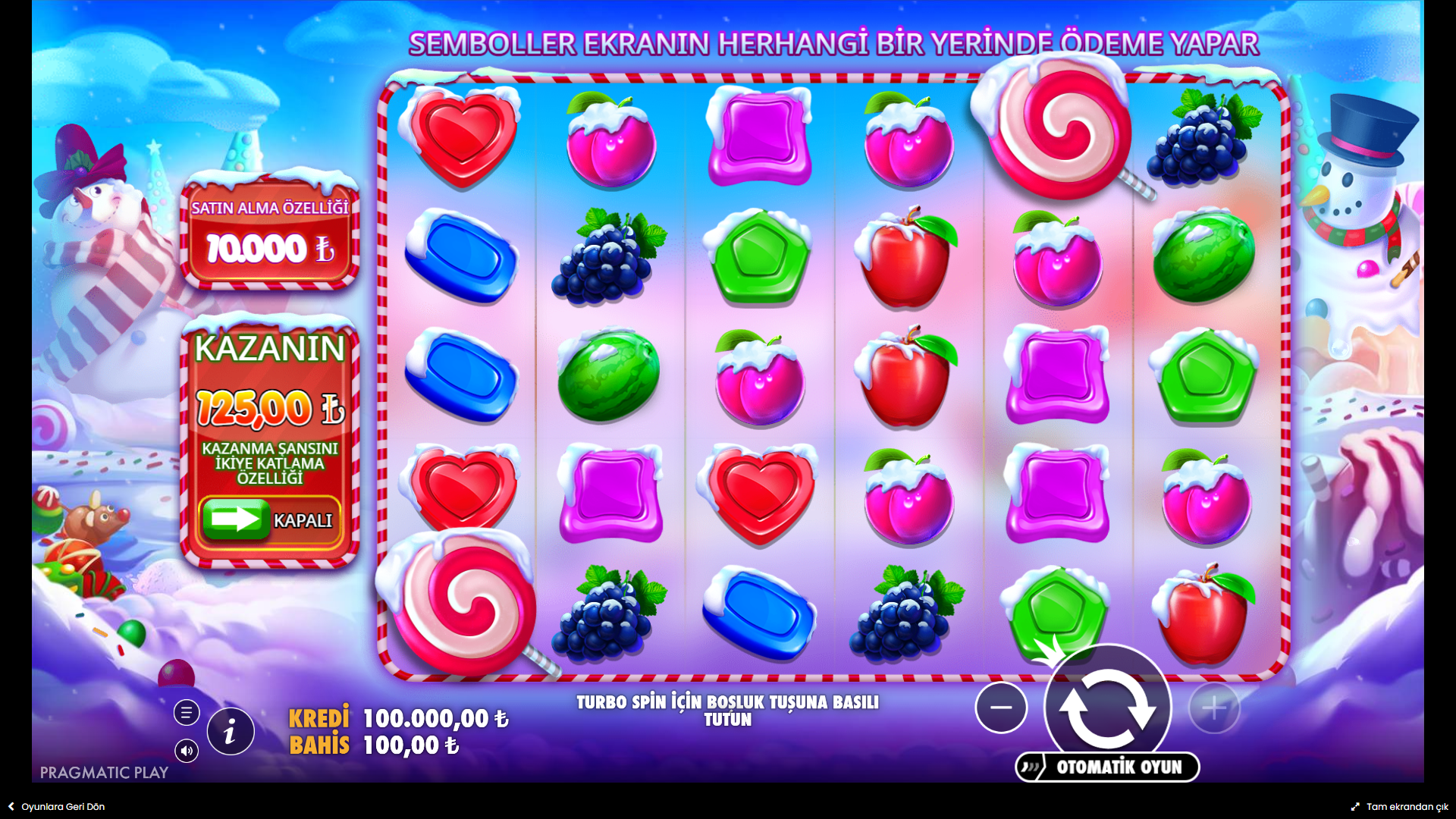 Sweet Bonanza Xmas Gameplay