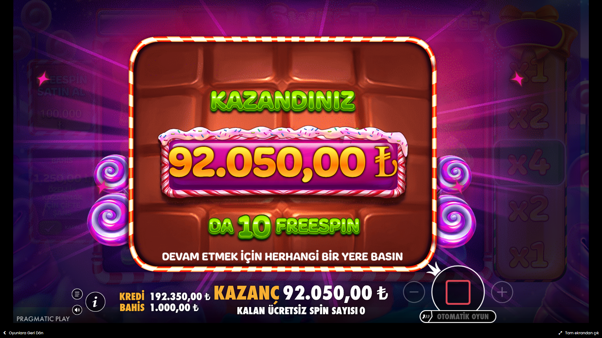 Sweet PowerNudge Bonus