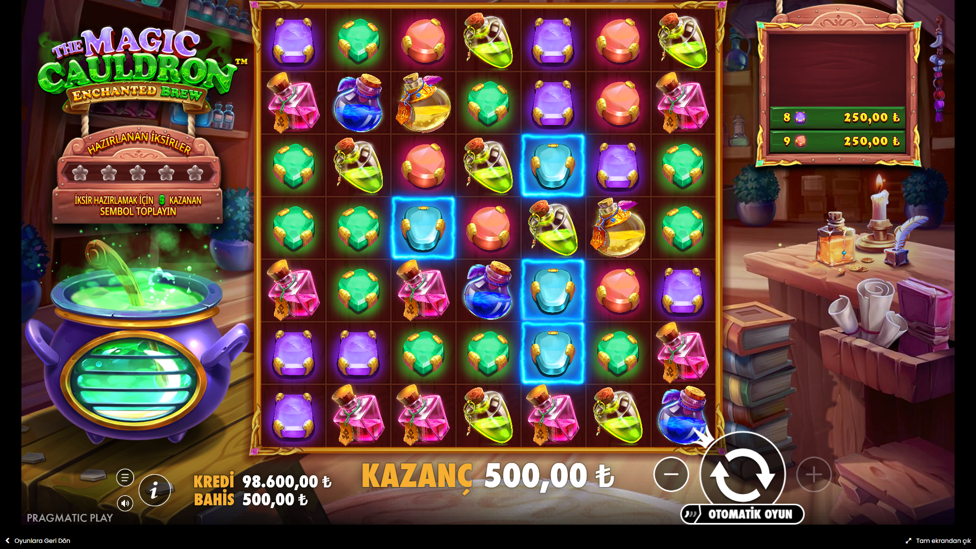 The Magic Cauldron Enchanted Brew Bonus