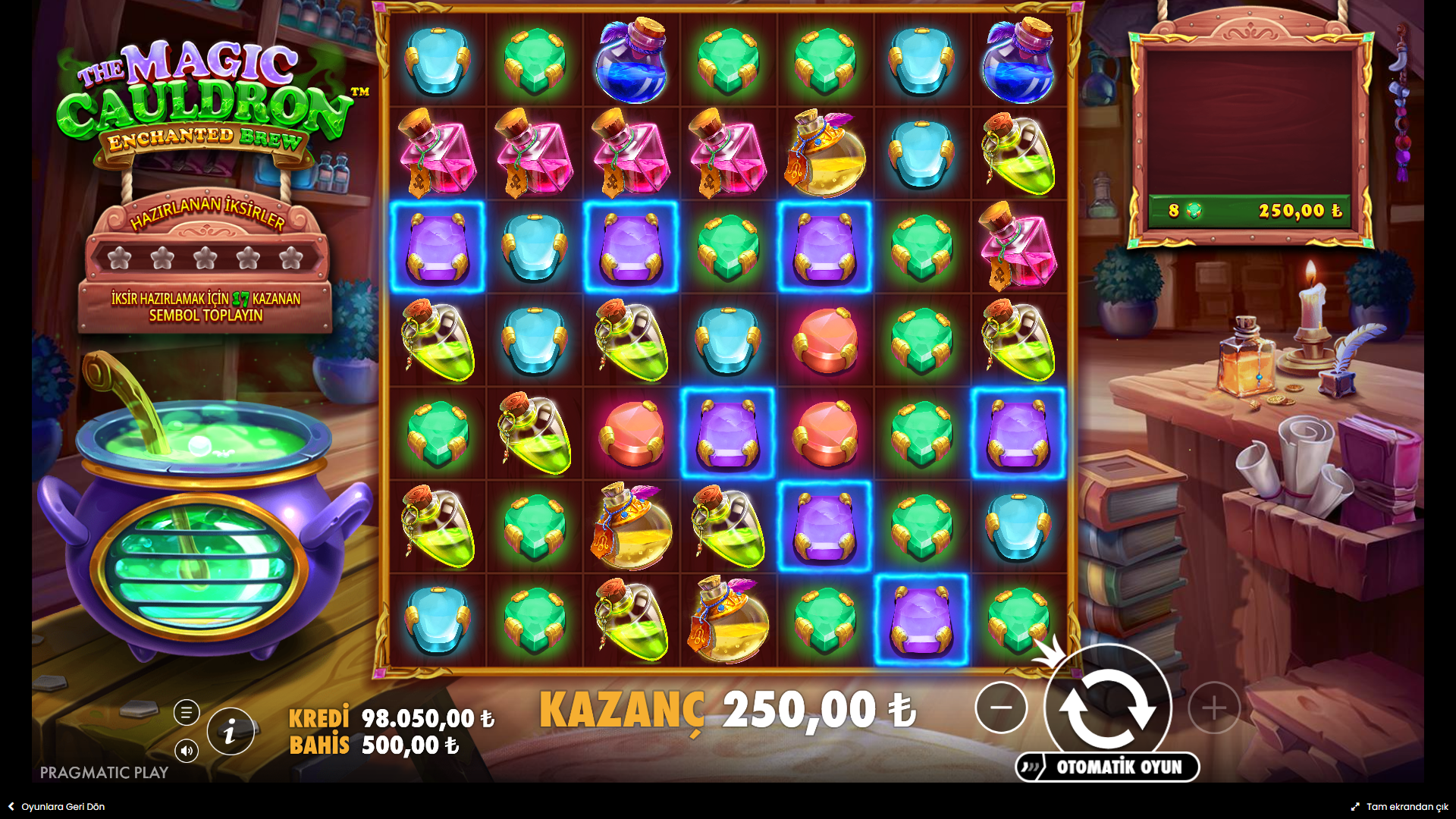 The Magic Cauldron Enchanted Brew Bonus