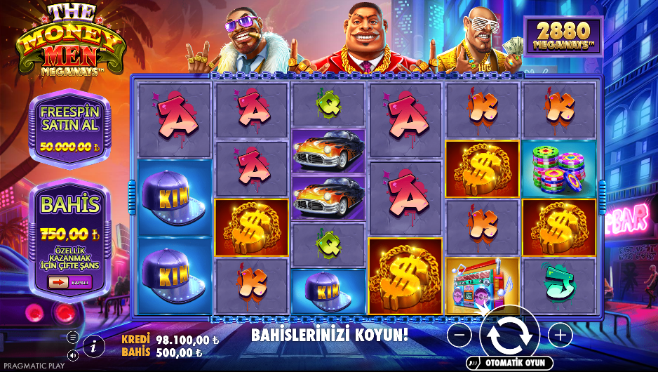 The Money Men Megaways Gameplay