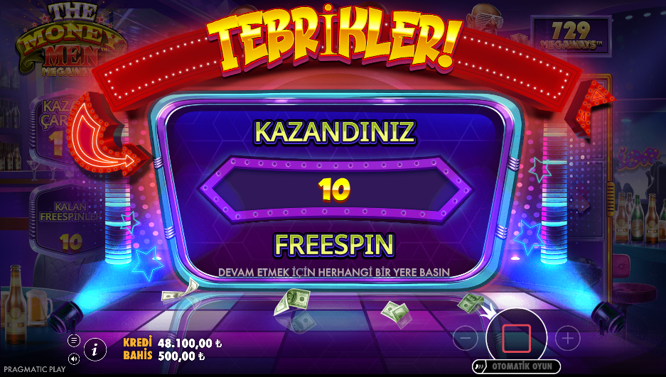 The Money Men Megaways Bonus