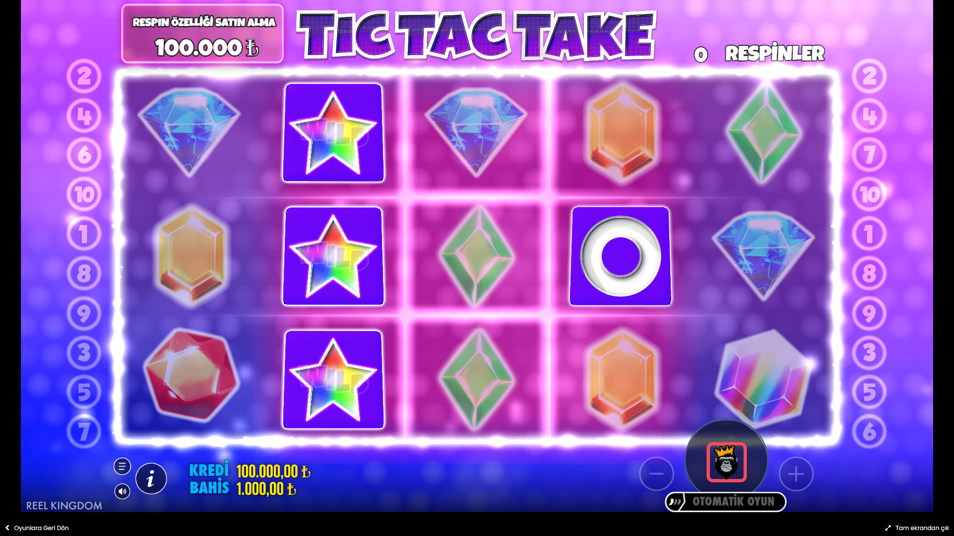 Tic Tac Take Bonus