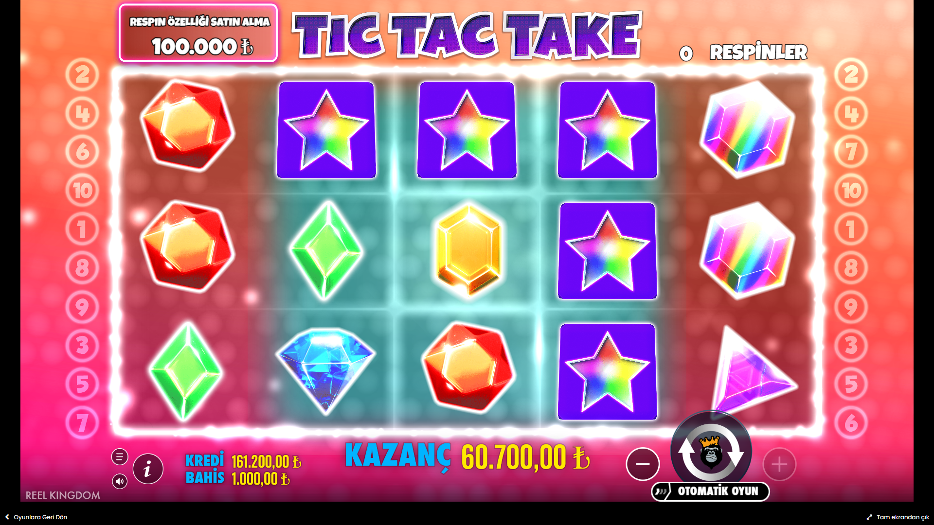 Tic Tac Take Bonus