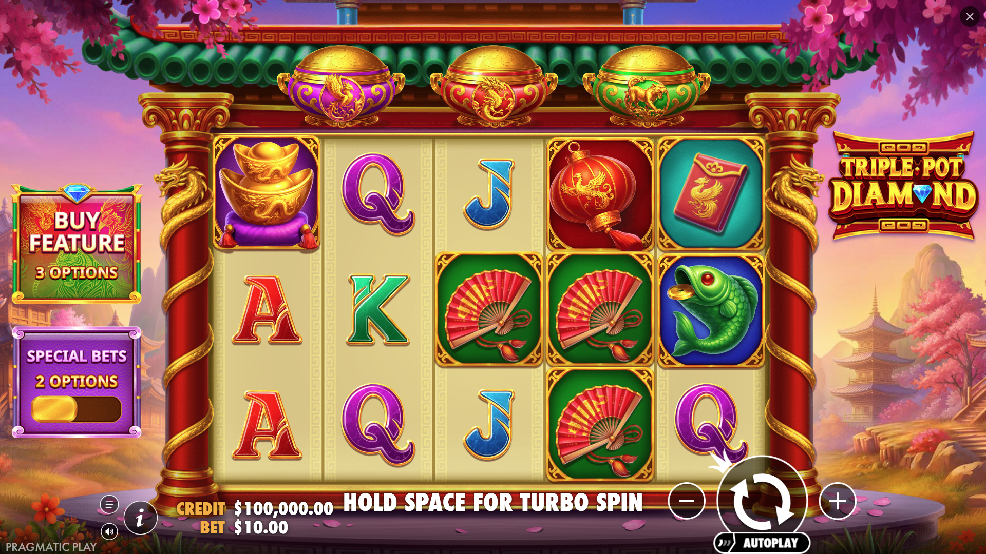 Triple Pot Diamond Gameplay