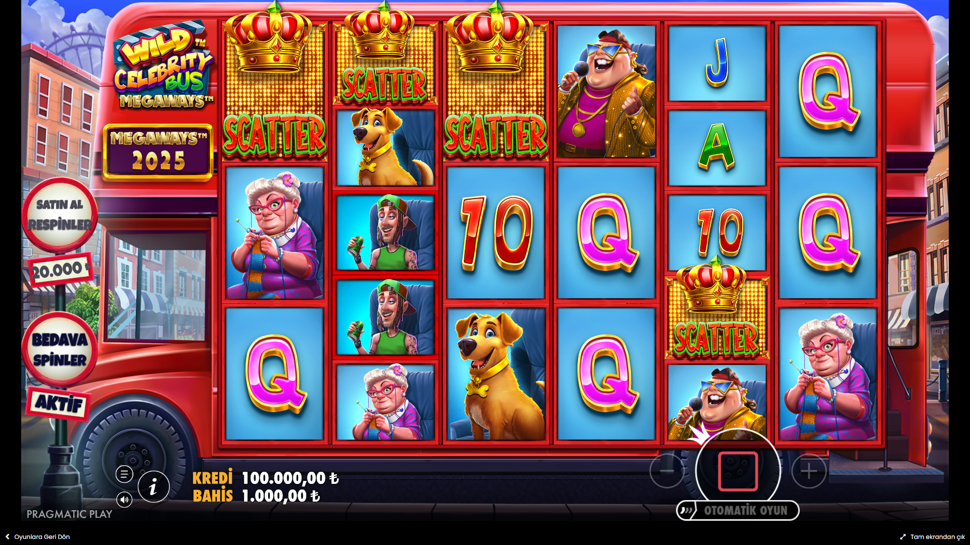 Wild Celebrity Bus Megaways Bonus