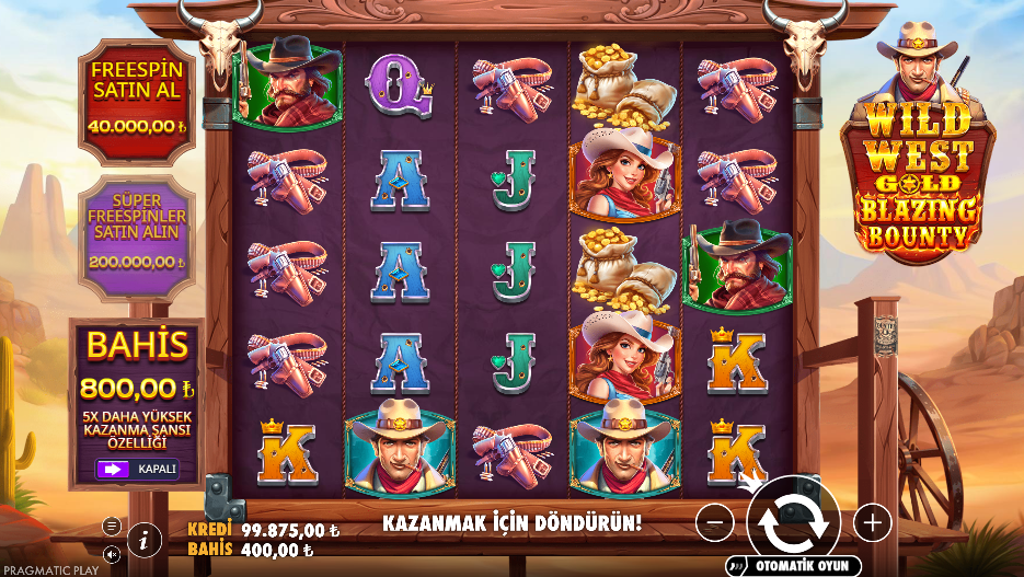 Wild West Gold Blazing Bounty Gameplay