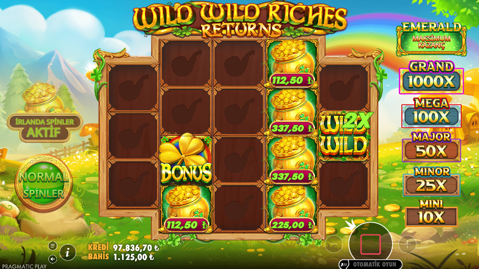 Wild Wild Riches Returns Gameplay
