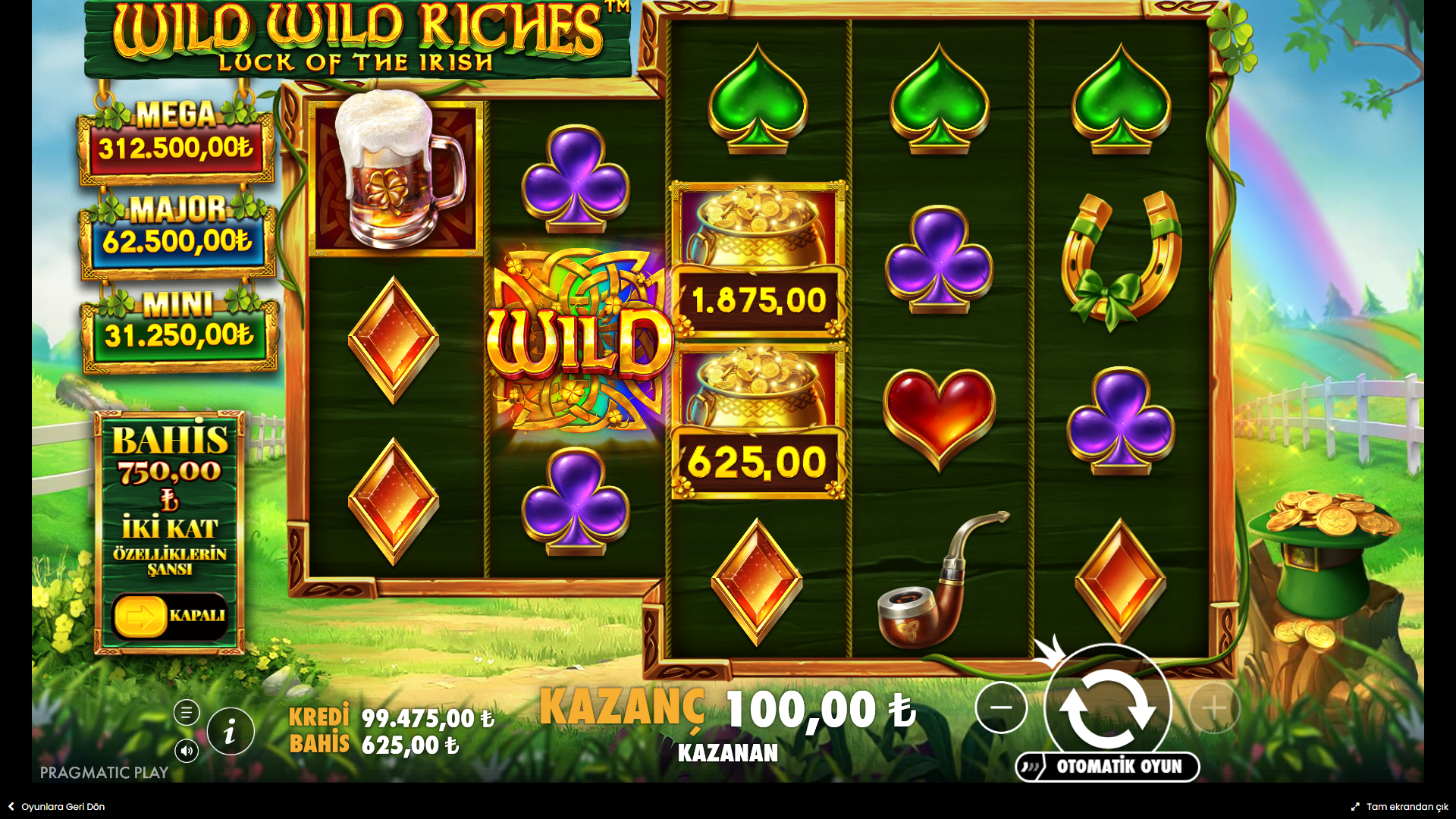 Wild Wild Riches Bonus
