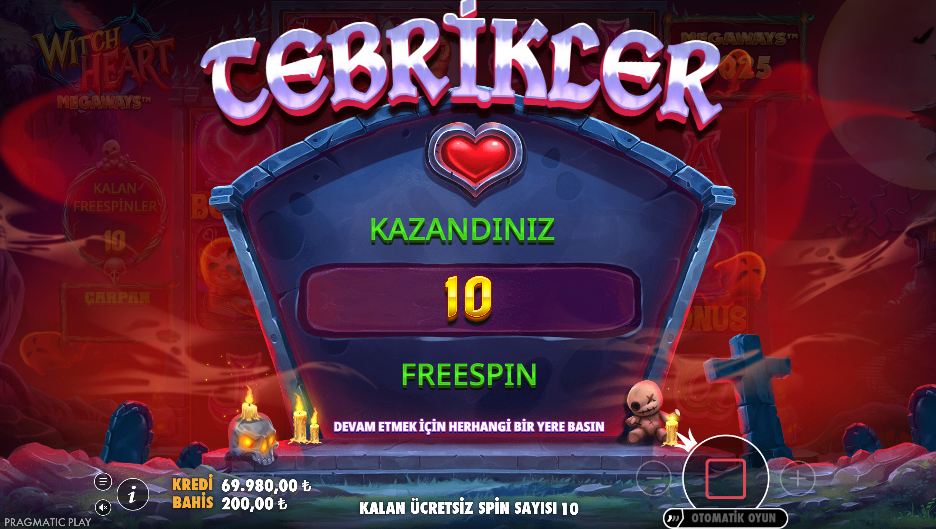 Witch Heart Megaways Bonus