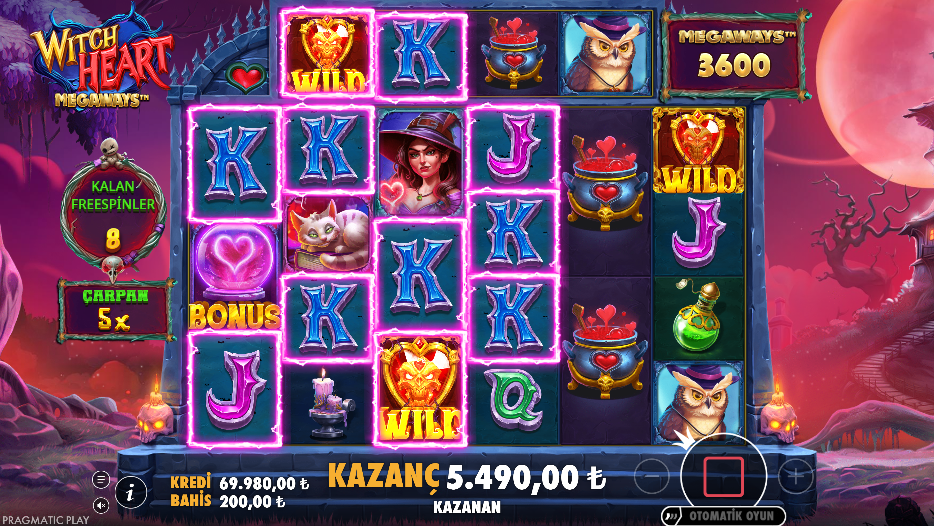 Witch Heart Megaways Bonus