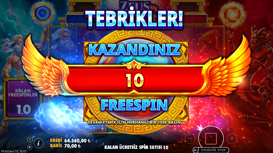 Zeus vs Typhon Bonus