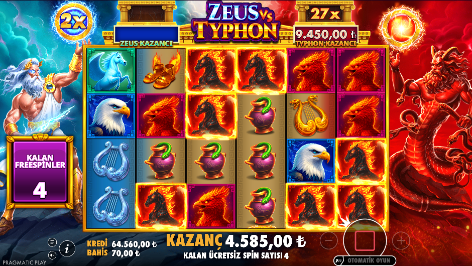 Zeus vs Typhon Bonus